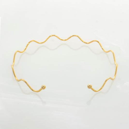 Gold Plated Zig Zag Choker