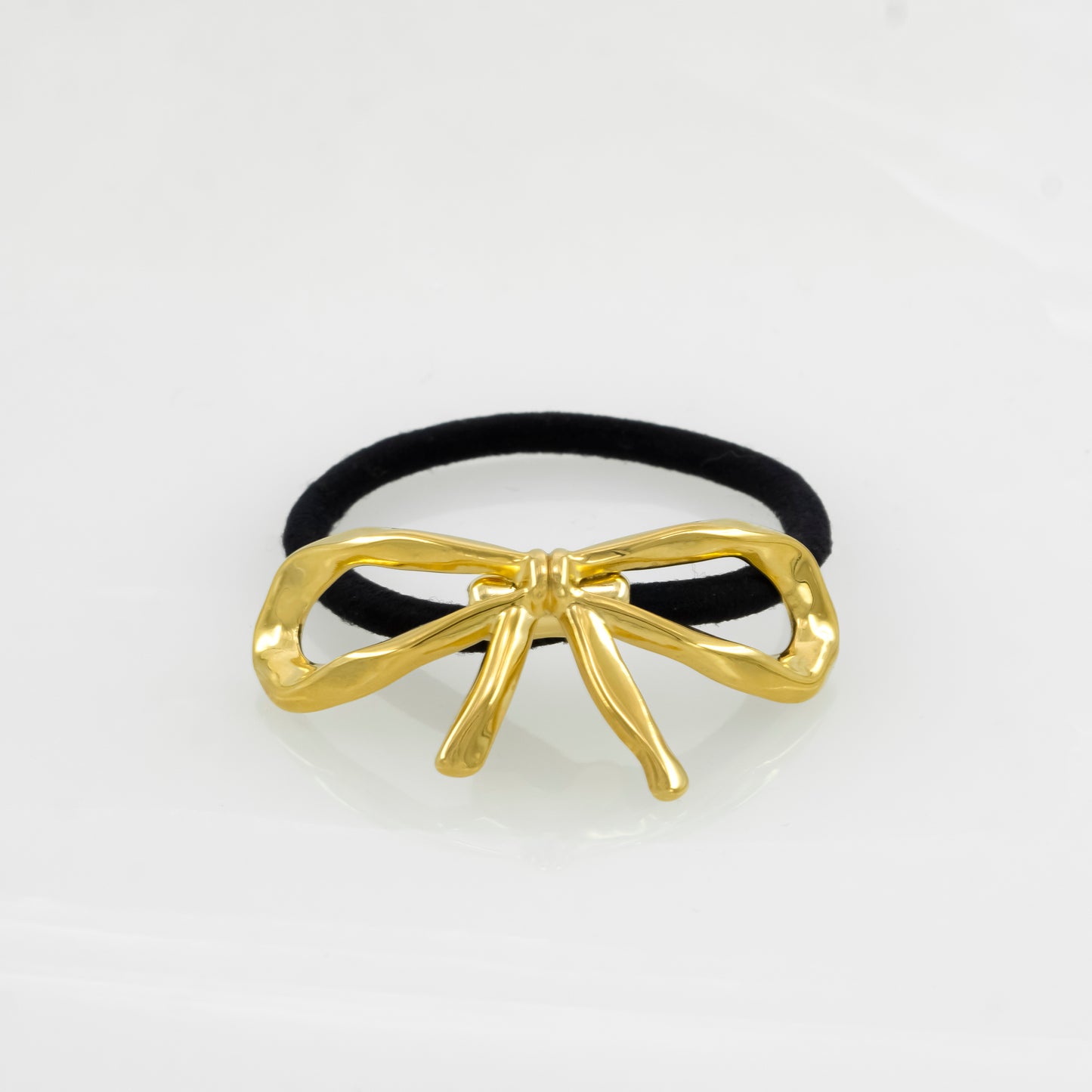 Gold ribbon Hair-tie
