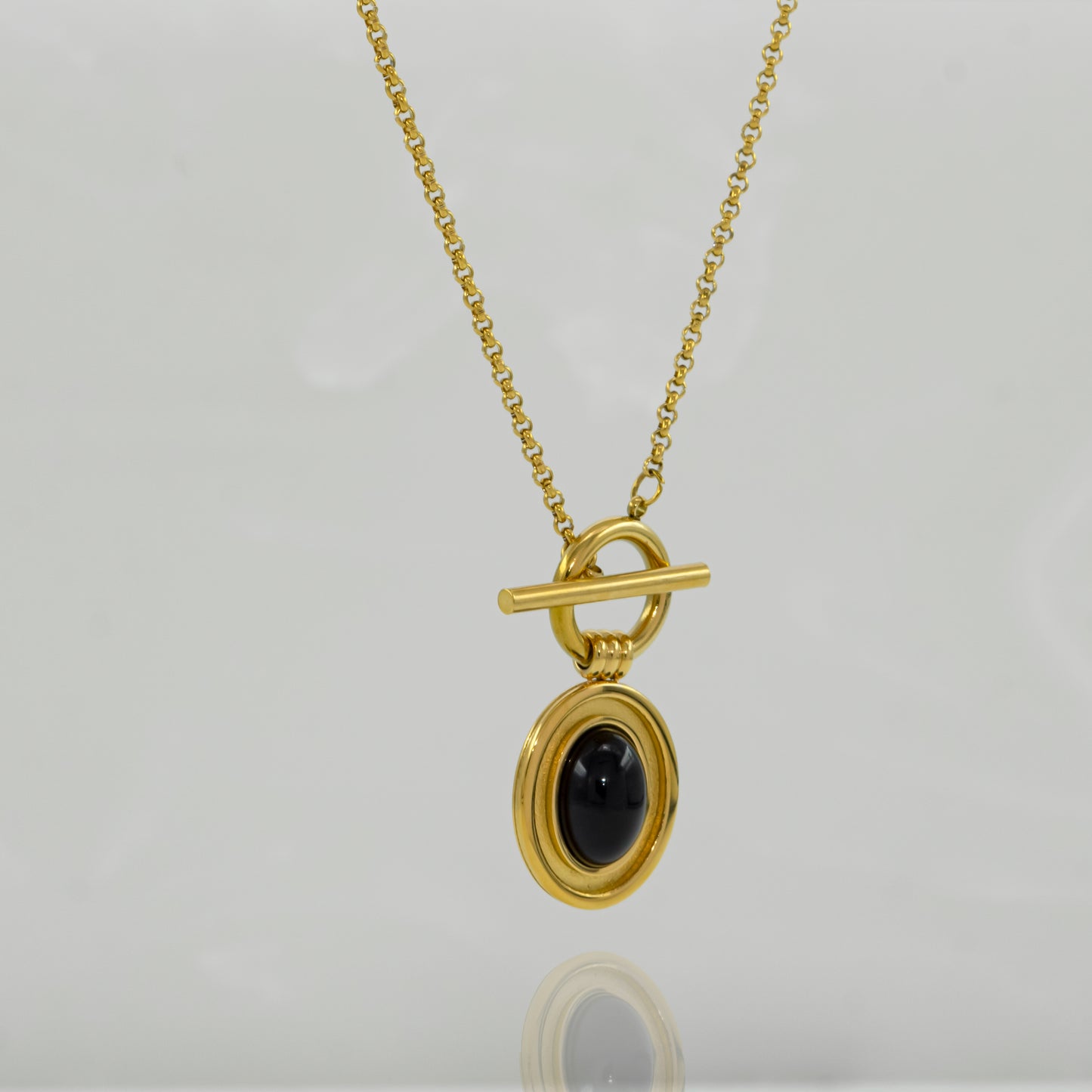 Black Natural OT buckle NeckChain