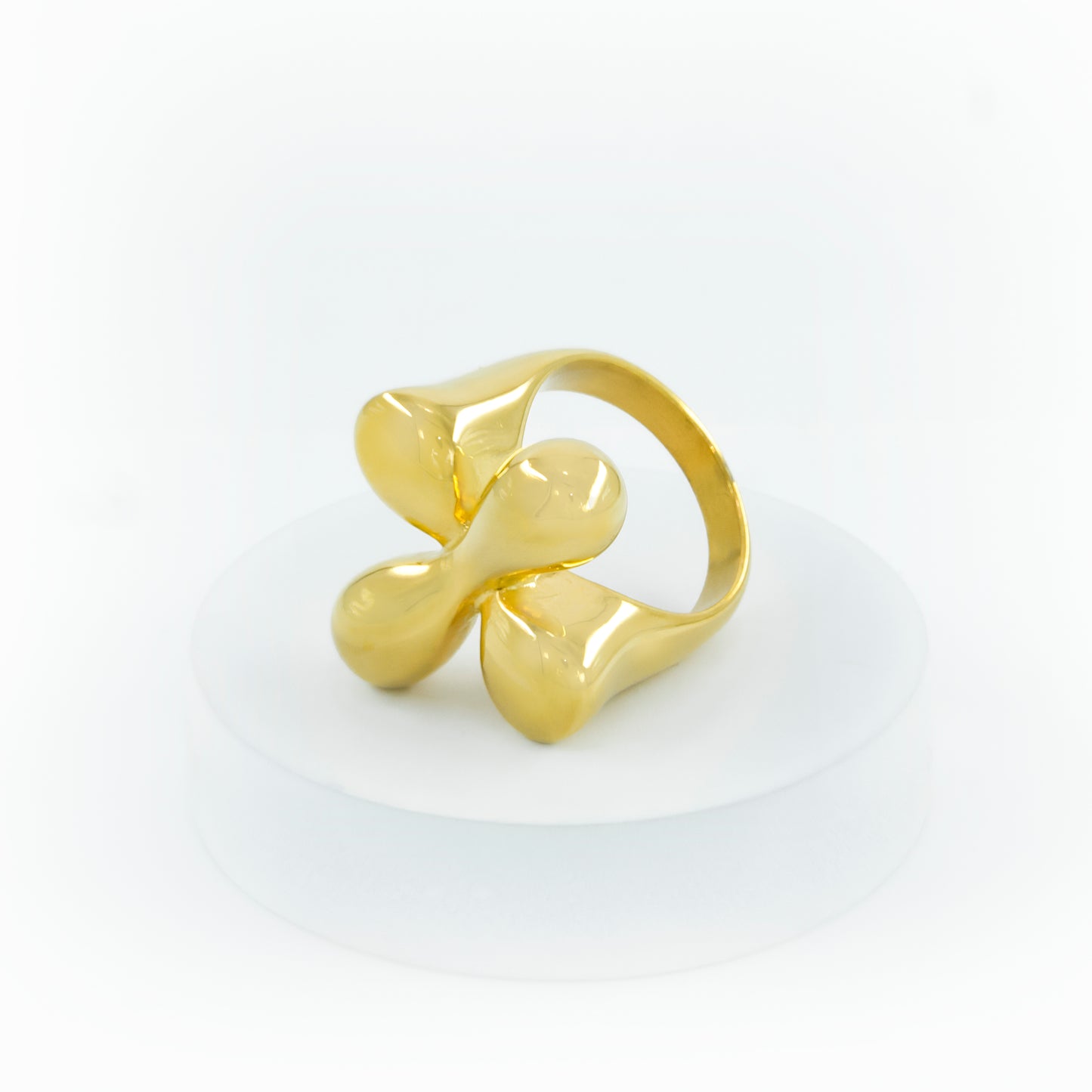 Gold Plated Flower Ring