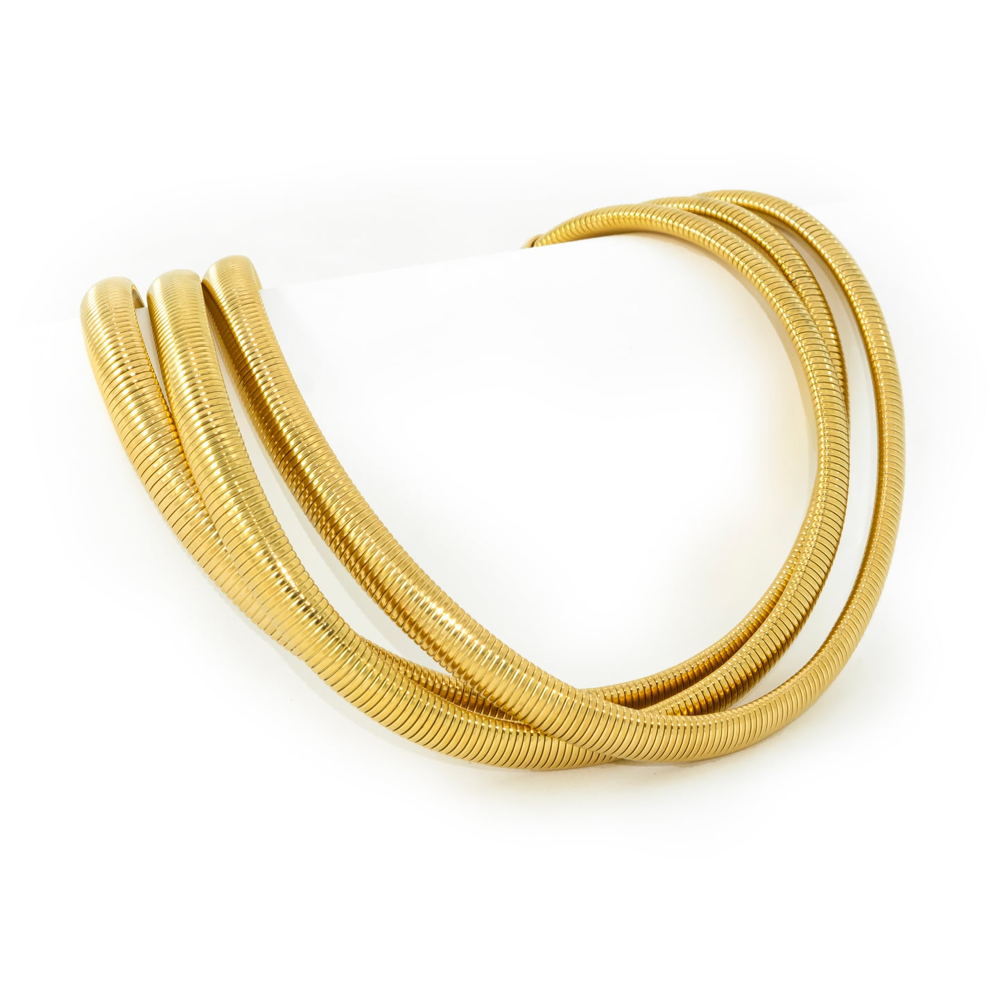 Gold Plated Triple Band Choker