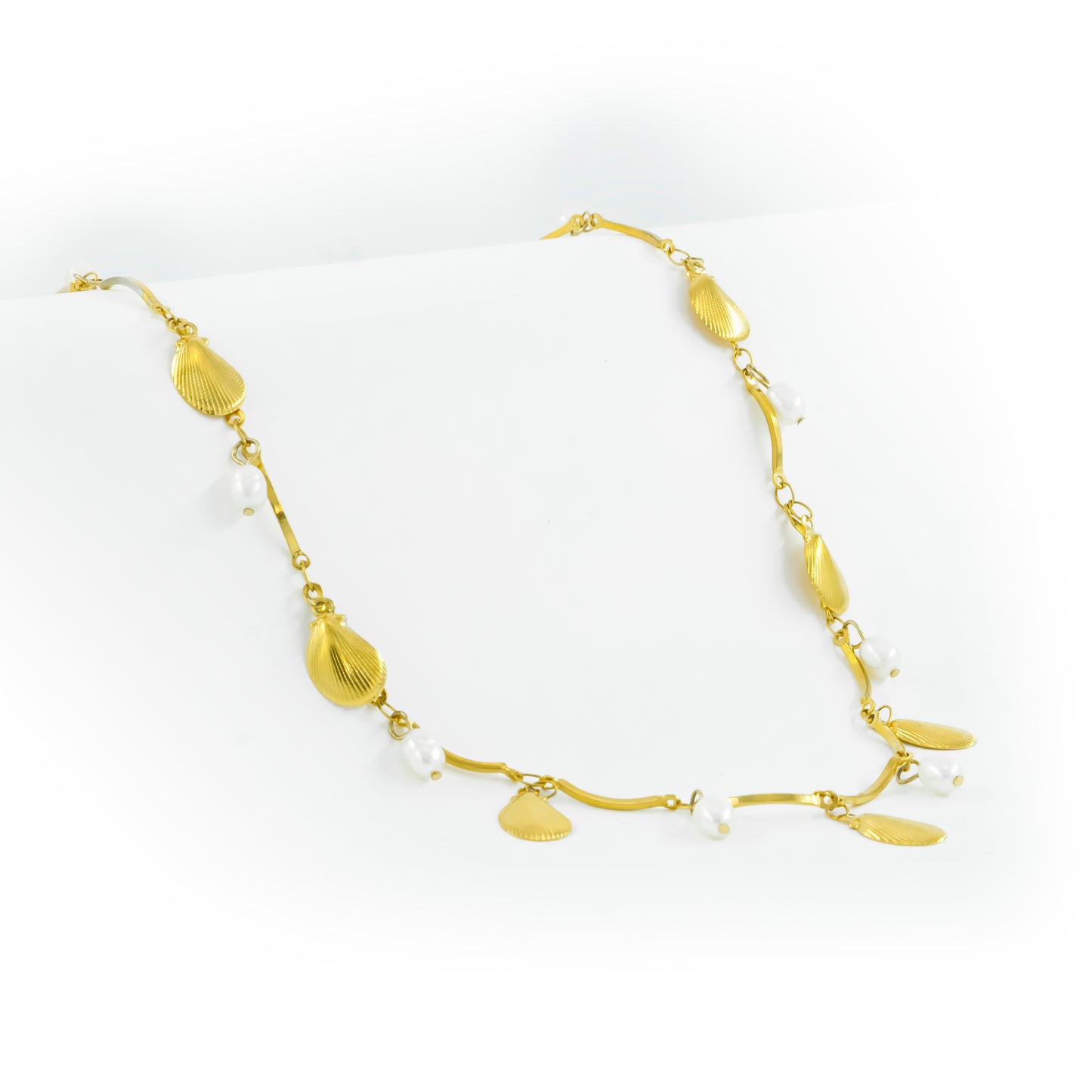 Gold Plated Petal Necklace