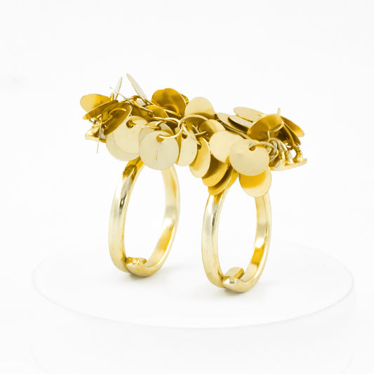 Golden Bloom Brass Ring