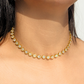 Dazzling Gold Round-Cut Necklace