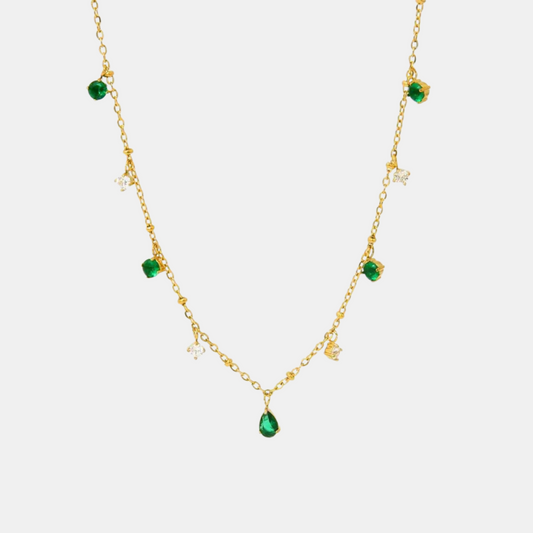 Green Droplets Neckchain