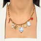 Gold Plated Chunky Charmed Necklace