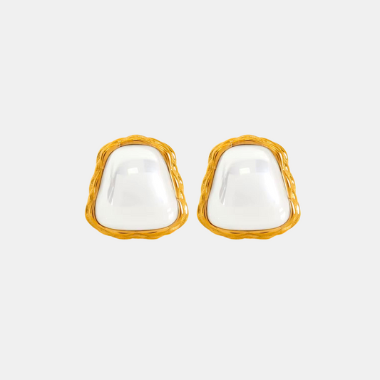 Pearl Polki Studs
