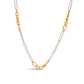 Two-Tone Chain Link Necklace