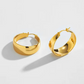 Gold Plated Plain Hoops
