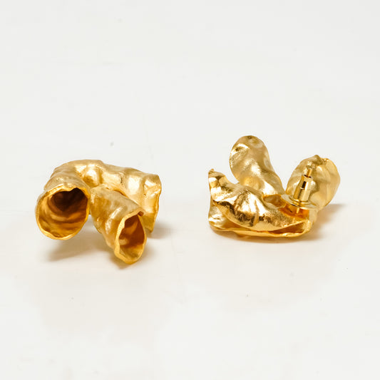 Golden Petal Melt Studs