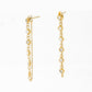 Gold Plated Crystal Tinsel Earrings