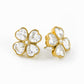 Gold Plated Regal Flower Studs