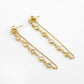 Gold Plated Crystal Tinsel Earrings