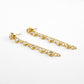 Gold Plated Crystal Tinsel Earrings