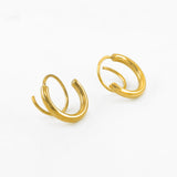 Gold Plated Twin & Trick Hoop