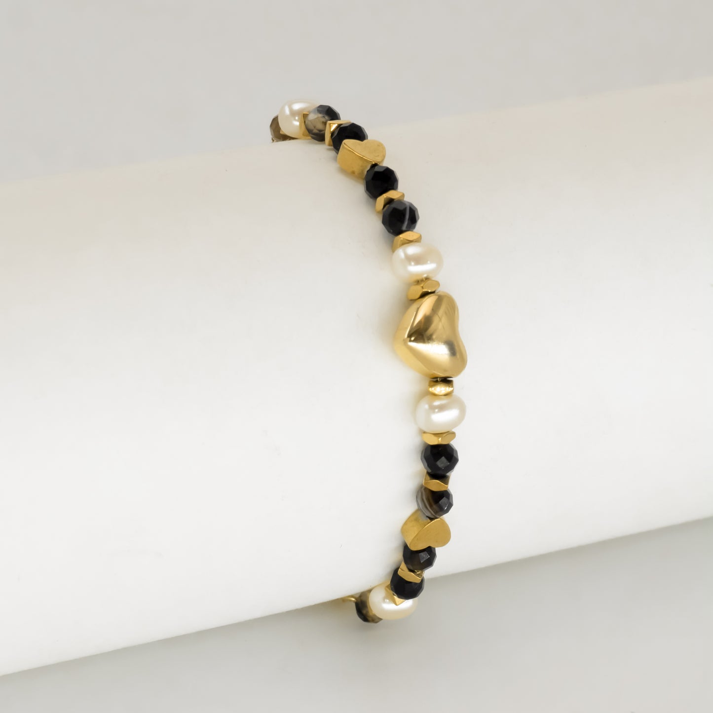 Black Bead Bliss Bracelet