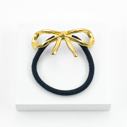 Gold ribbon Hair-tie