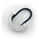 Silver arc hair-tie