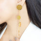 Round chain drop earrings