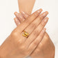 Gold Plated Liquid Gold Ring