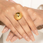 Gold Plated Cocktail Dome Ring