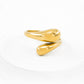 Gold Plated Liquid Gold Ring
