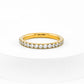 Gold Plated Single Studded Ring